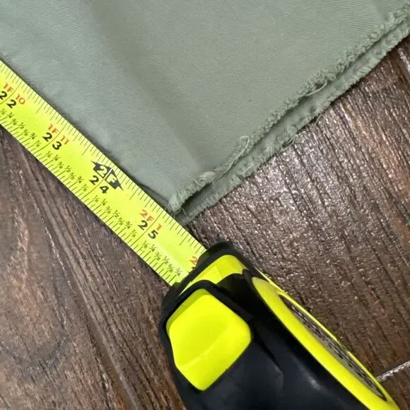 WOMENS FRANK & EILEEN WICKLOW CHINO CROPPED RAW EDGE TWILL PANTS LIGHT GREEN 2